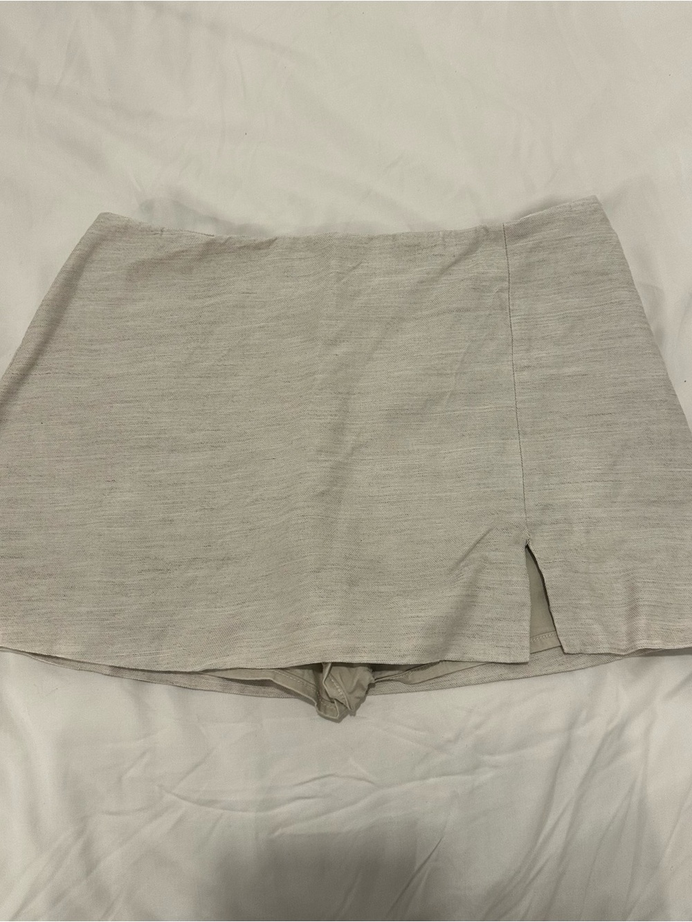 Wilfred Light Beige Skort with Front Slit